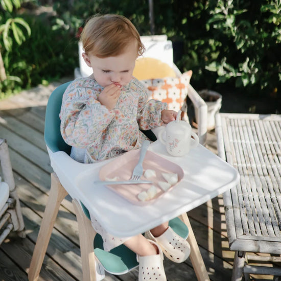 Mushie Fork and Spoon Set - Powder Blue - Designed for Toddlers